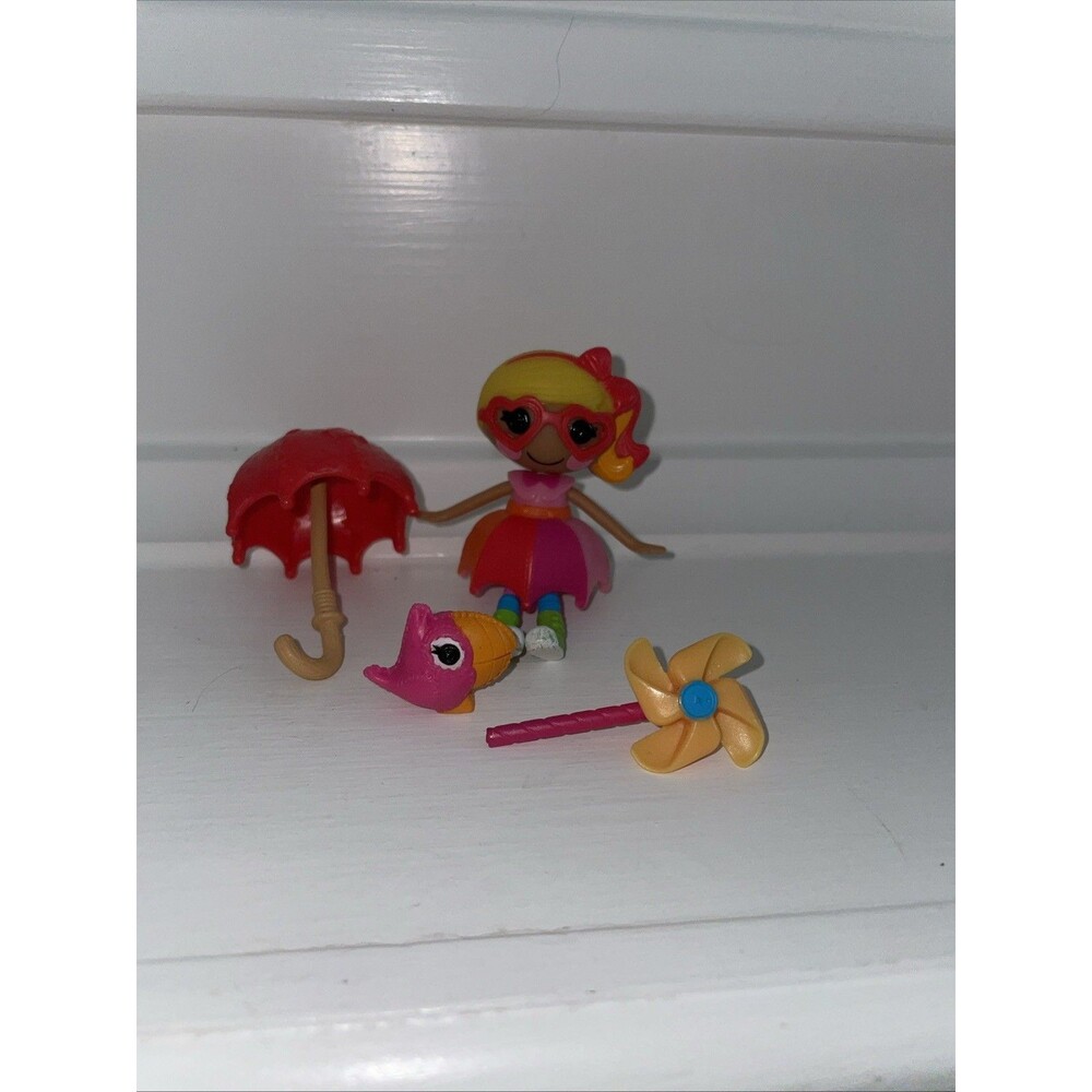 Lalaloopsy mini doll APRIL SUNSPLASH EUC pet accessories